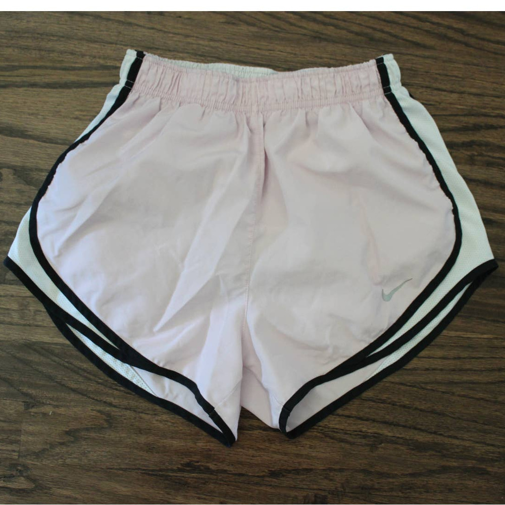 Nike Dri-Fit Tempo Pale Pink Black White Short - Small